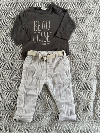 Ensemble t-shirt & pantalon Kiabi 9 mois