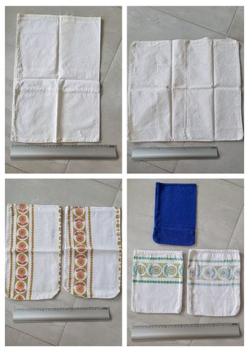 Lot x7 sac sachet pochette en tissu pour achat en vrac