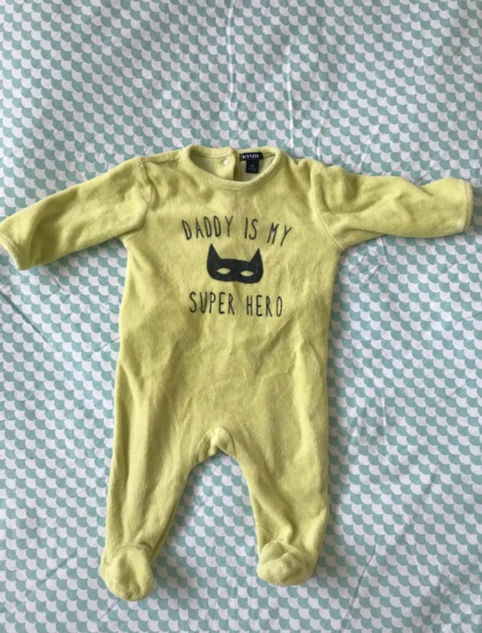 Pyjama velours jaune