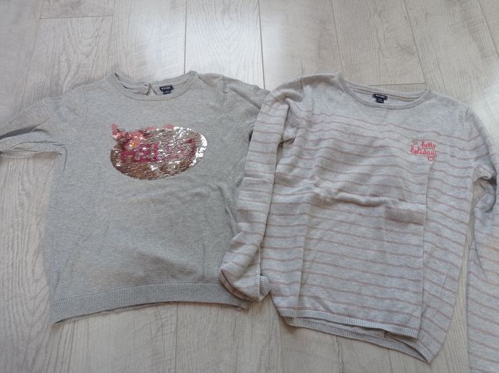 Lot de 2 pulls fille 10 ans