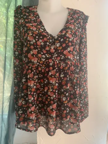 Blouse fleurie Peace ´n love taille M-L
