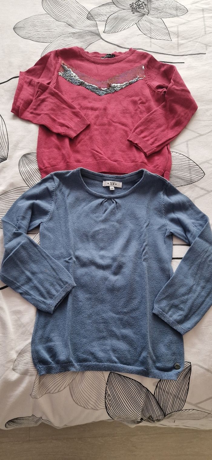 Lot de 2 pulls fille 5/6 ans - photo numéro 2