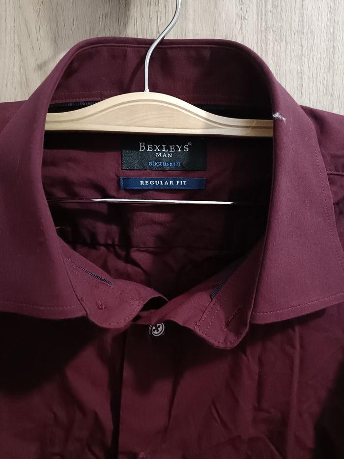 Chemise Bexleys bordeaux - photo numéro 2