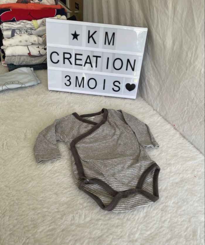 Body 3 mois kiabi