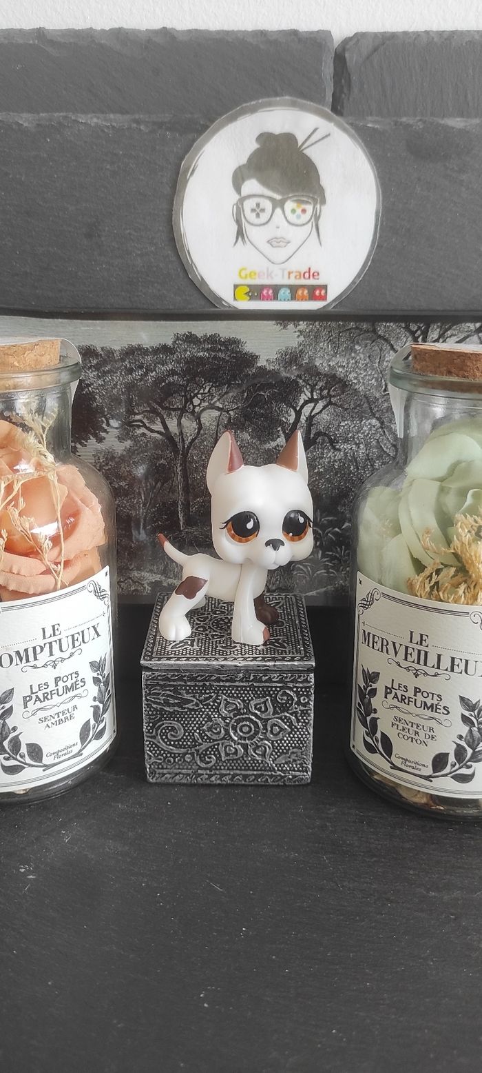 Littlest Petshop Pet Shop LPS Authentic Authentique dog Great Dane 750 Danois