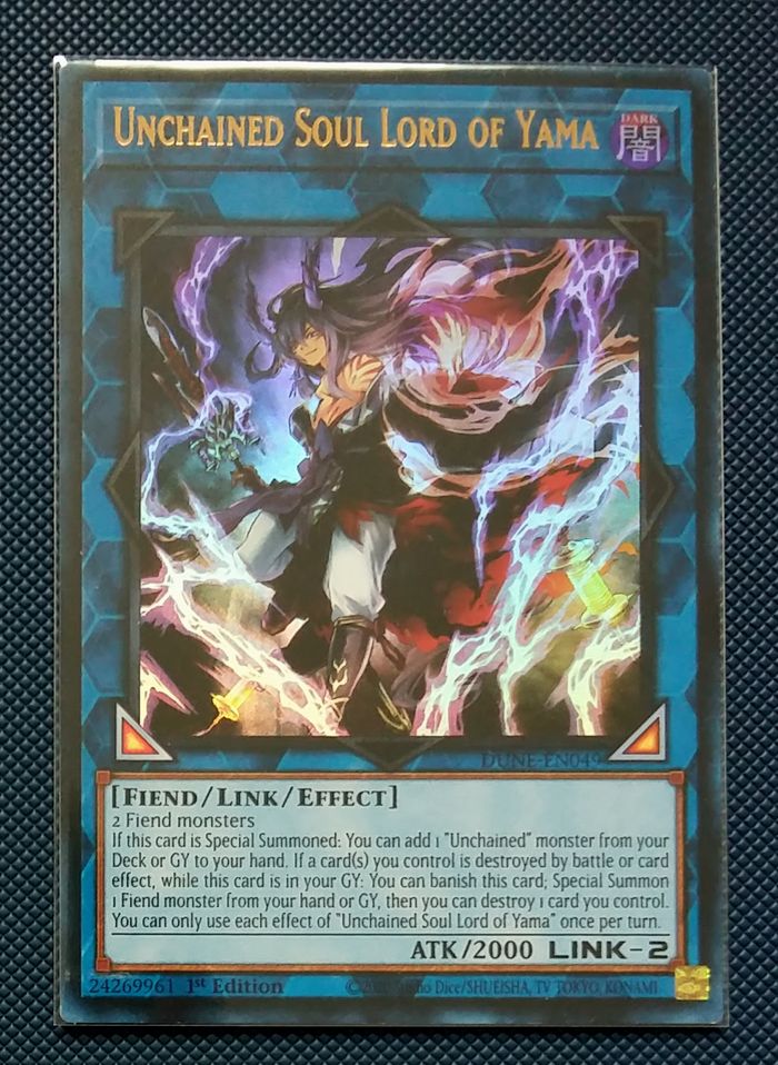 Yu-Gi-Oh ! Lot cartes Yama Ame désenchainée (Unchained)- Ultra Rare 1ère édition - photo numéro 3