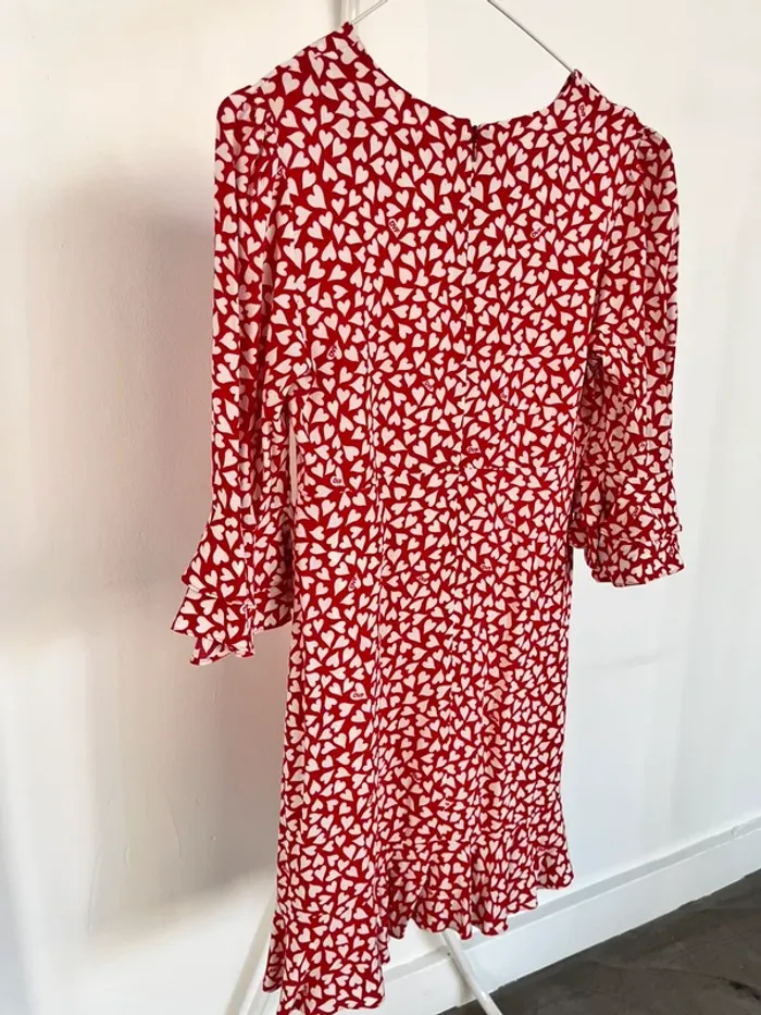 Robe cœurs rouge et blanc Diane Von Furstenberg