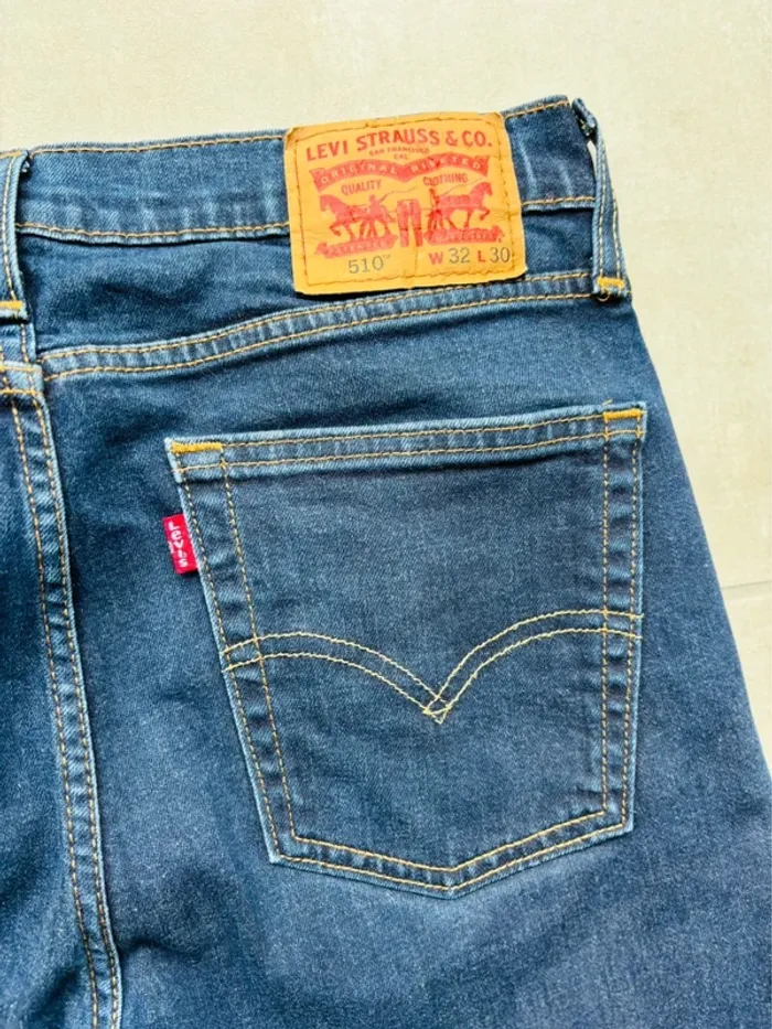Magnifique jeans Levi’s 510 bleu homme neuf - photo numéro 4