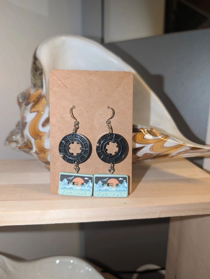Boucle d'oreilles Upcycling