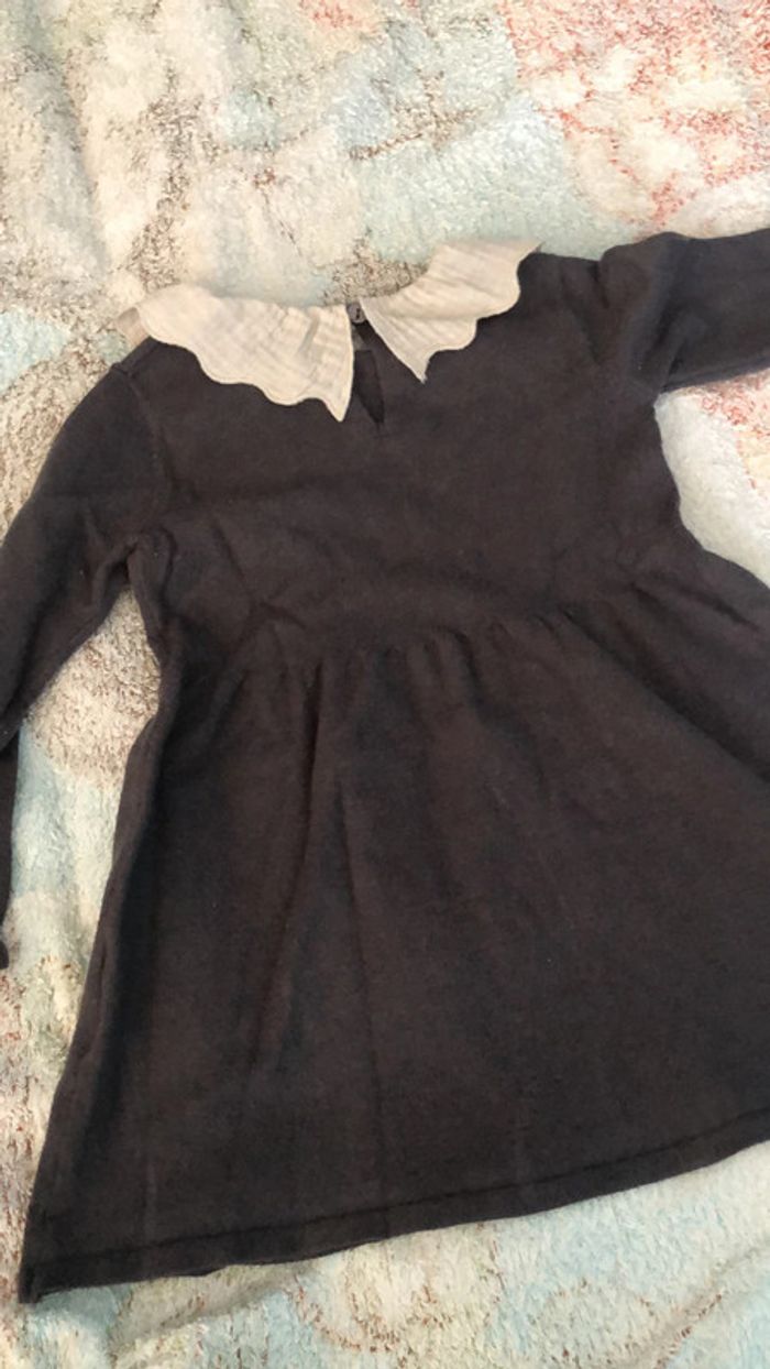 Robe en laine col Claudine - photo numéro 4