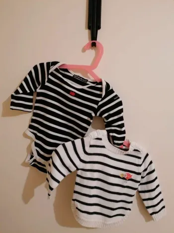 Pull et body marinière 6 mois
