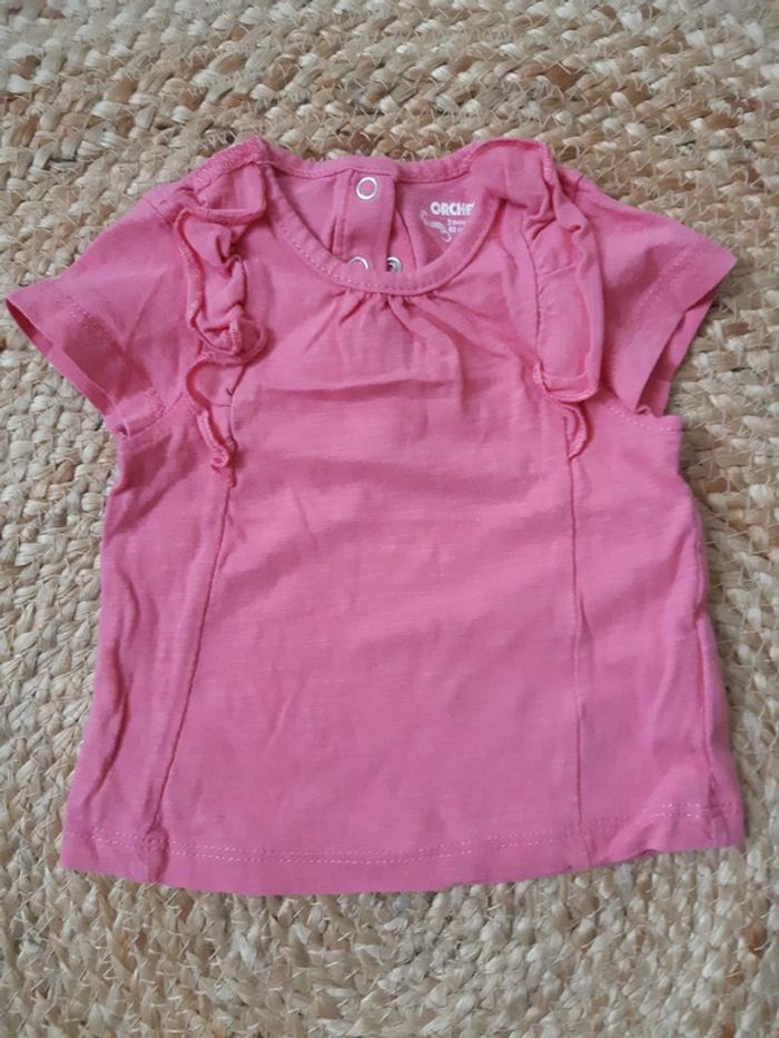 Tenue haut rose et pantalon Orchestra 3 mois - photo numéro 2