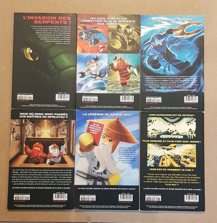 Lot de 6 tomes BD Ninjago - photo numéro 2