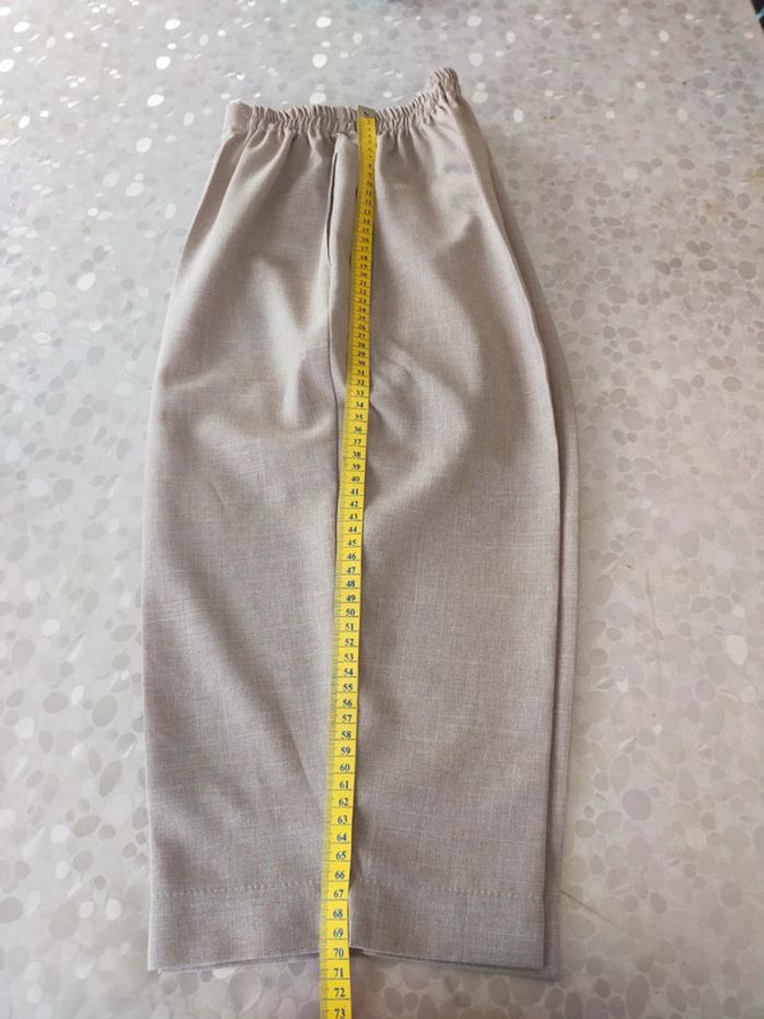 Pantacourt femme taille 46/48 beige. - photo numéro 8