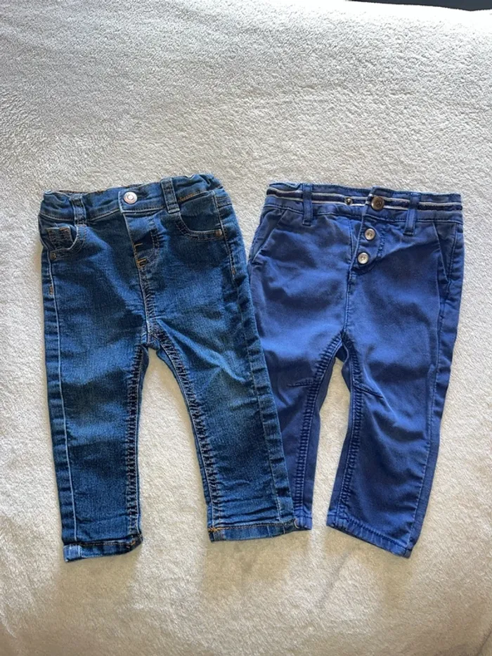 Lot 2 jeans bébé