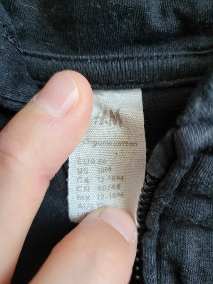 Sweat zippé noir 2 ans - photo numéro 2