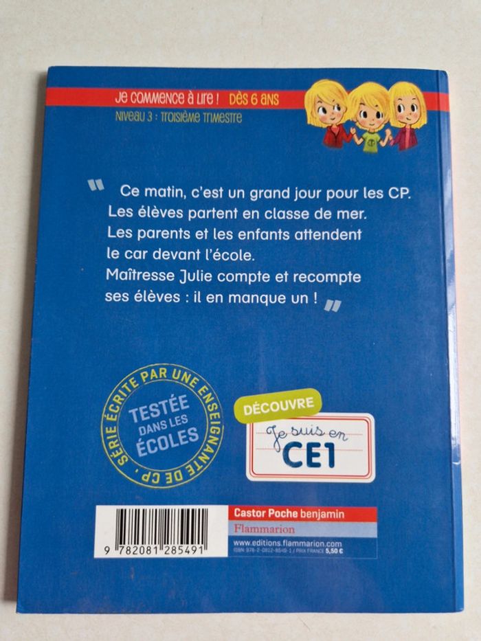 Livre Je suis en CP la classe de mer - photo numéro 2