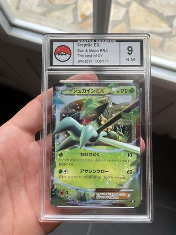 Pokemon carte gradée Sceptile Ex XY Akatsu 9