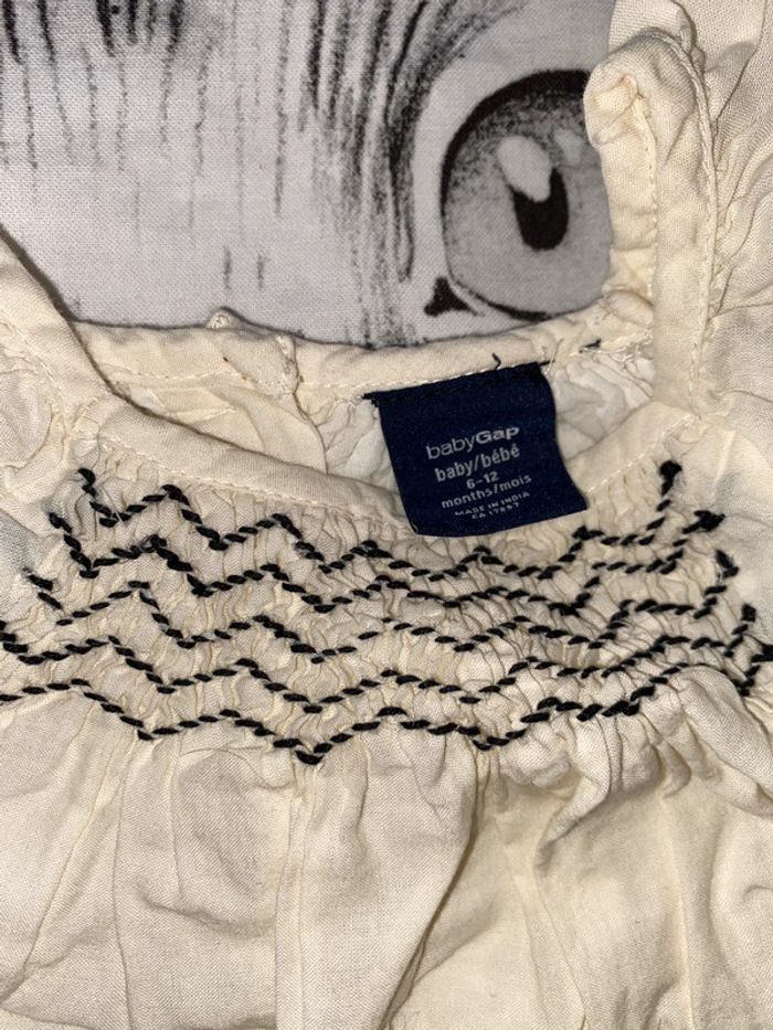 Robe doublée et fichu, taille 6-12 mois, marque Baby Gap. - photo numéro 4