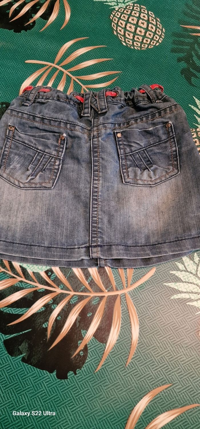 Jupe en jean's tape a l'œil - photo numéro 3