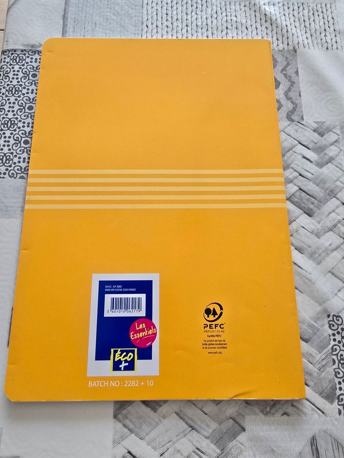 Cahier jaune 96 pages - photo numéro 2