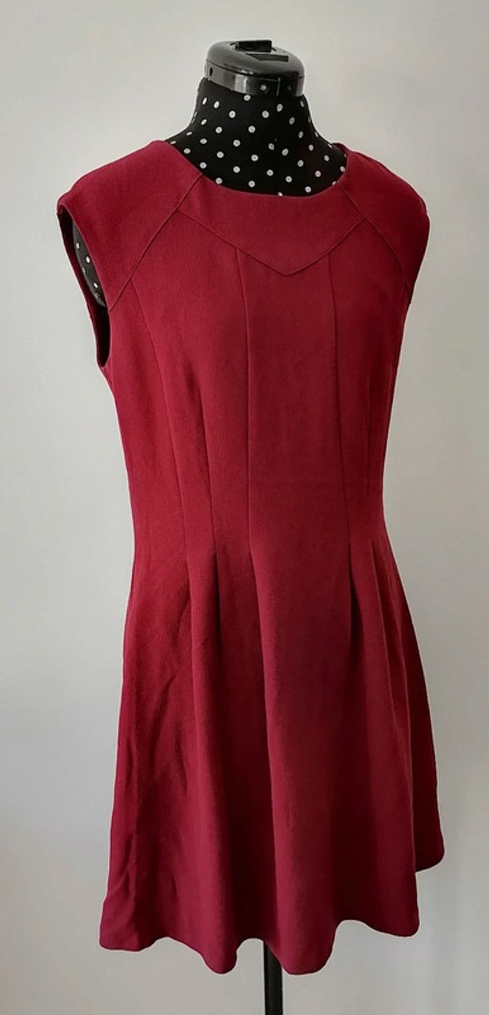 Robe rouge bordeaux unie Taille 38 Comptoir des cotonniers - photo numéro 3