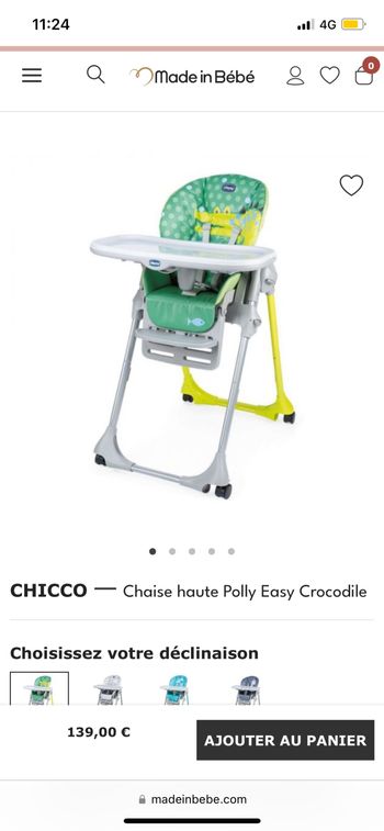 Chaise haute chicco