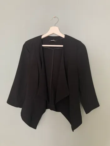 Blazer Noir Manches 3/4 M