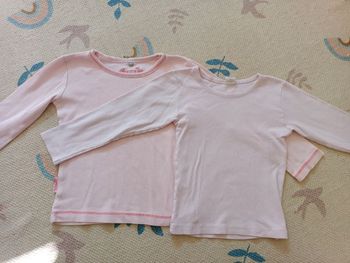 Lot 2 maillot de corps 5 ans rose