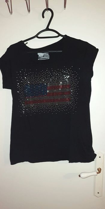 Haut cache cache noir strass taille 4 40 42