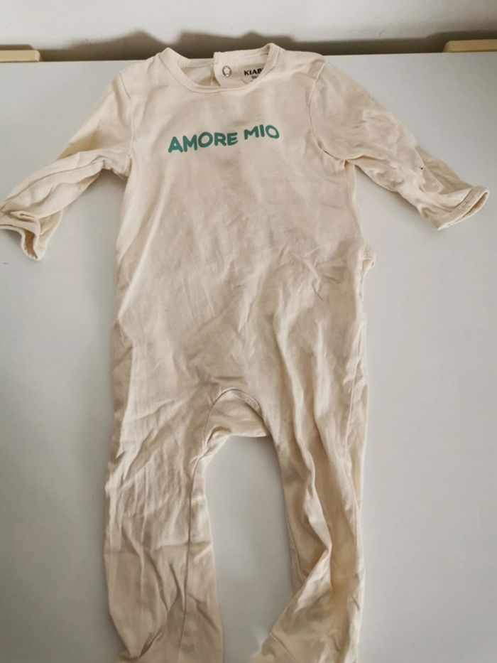 Pyjama bébé beige crème
