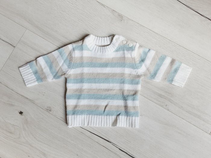 Vêtement bébé garçon pull rayé 3 mois