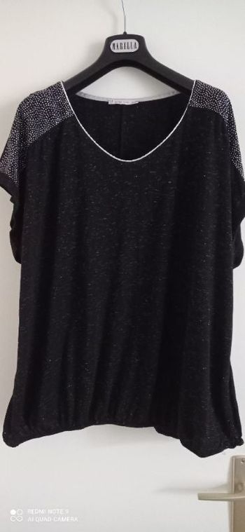 TS argenté avec bas élestiqué