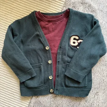 Ensemble gilet tee shirt manche longue garçon 4ans vertbaudet