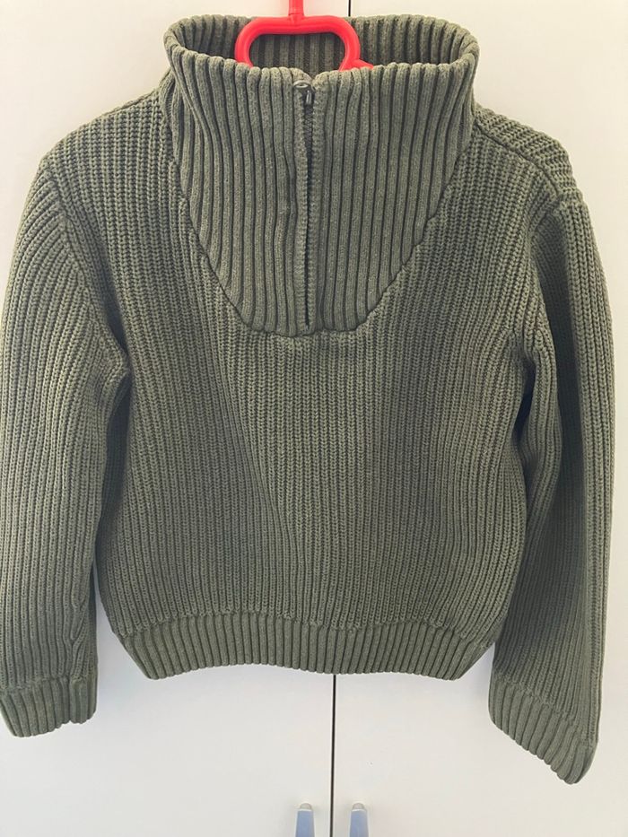 Pull camionneur kaki garçon 8 ans Tao - photo numéro 3