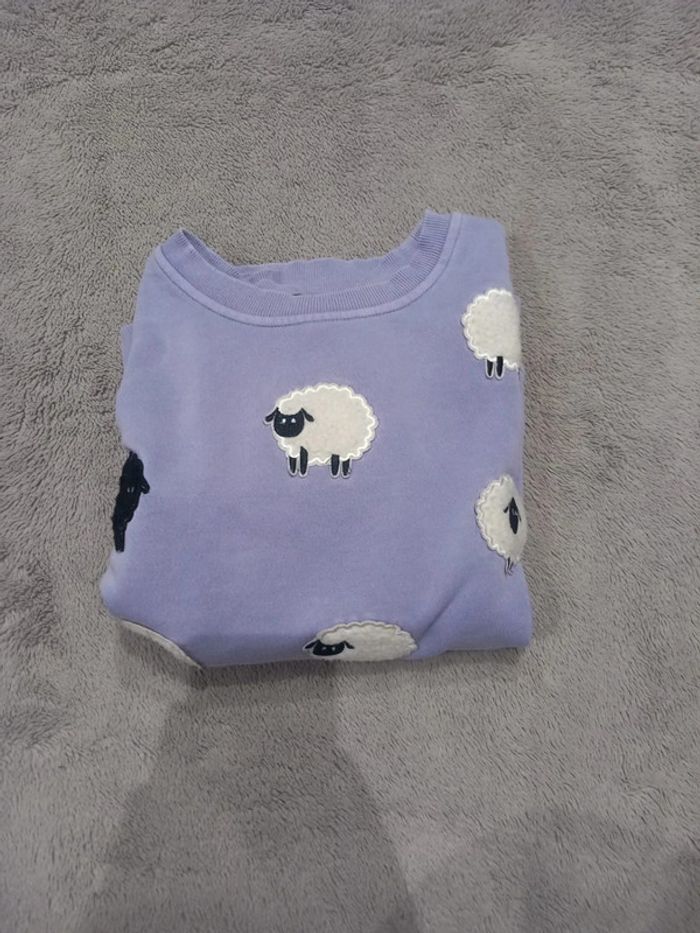 Pull/Sweat Vintage Lilas Moutons