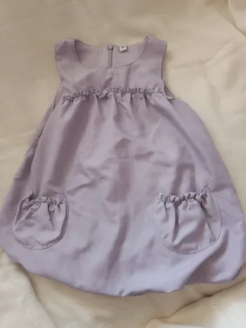 🎀 robe uni couleur lilas taille 18 mois 🎀