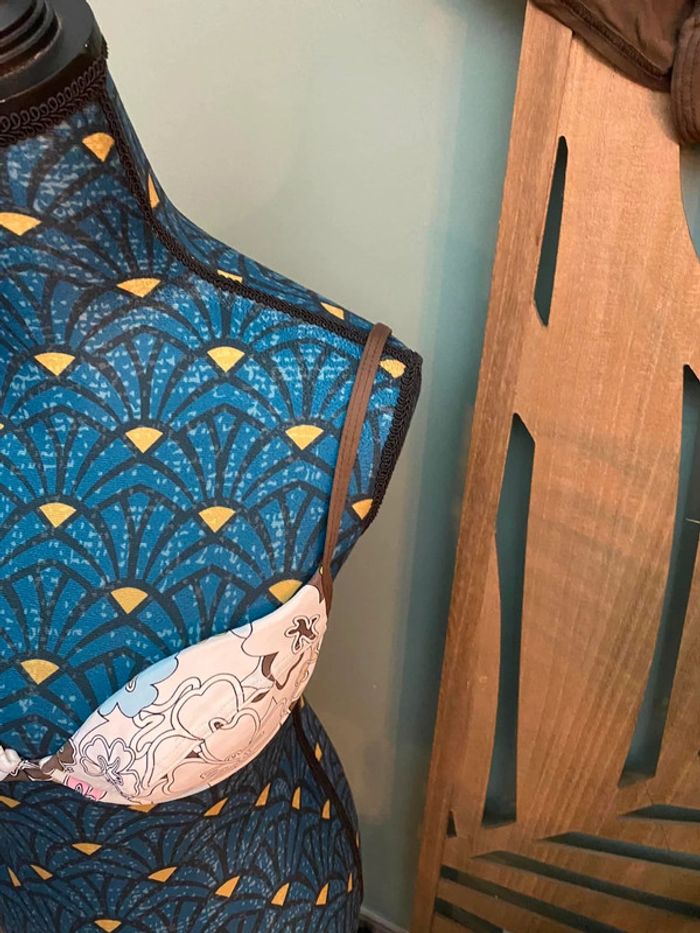 Maillot de bain 2 pièces grande taille 46/48 Réf Fe202 - photo numéro 3