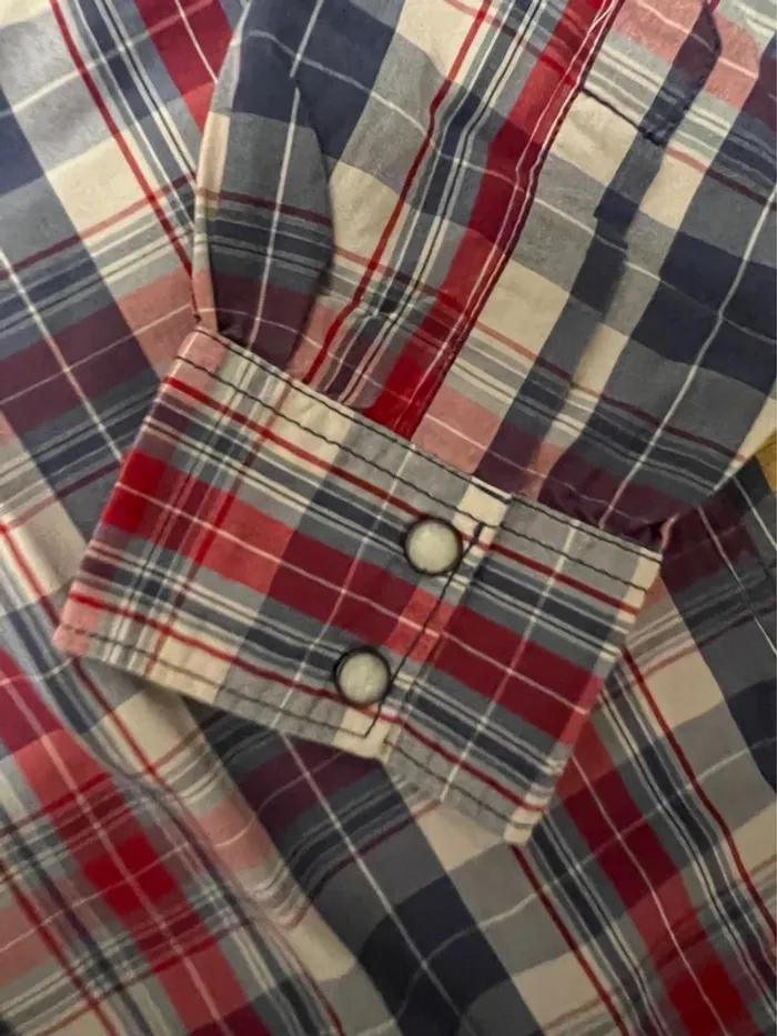 Chemise levi’s à carreaux vintage rouge et blanc taille S - photo numéro 5