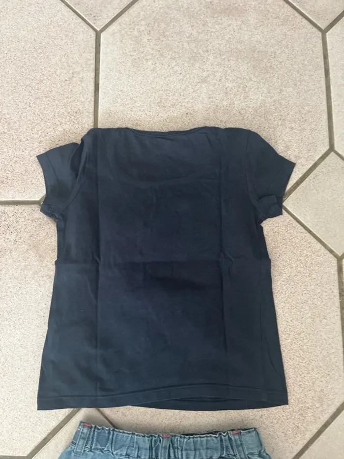 Ensemble jupe en jeans et tee shirt i have a crush on daddy 3 ans - photo numéro 6