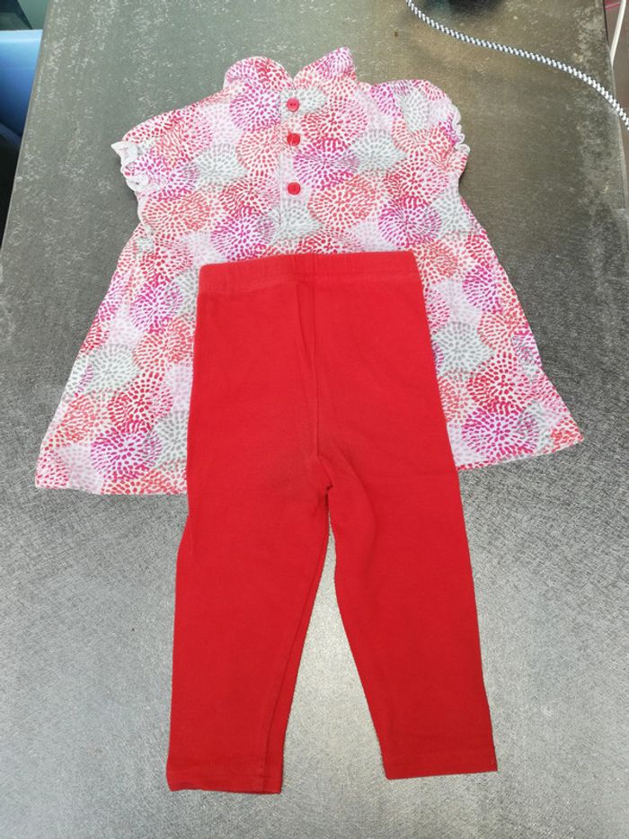 Ensemble 12 mois fille rouge - photo numéro 4