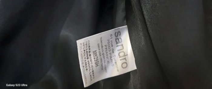 Manteau Caban laine Sandro Taille 40 - photo numéro 5