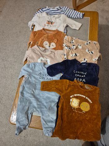 Lot de pyjamas bébé taille 3 mois 