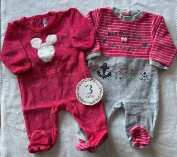 👶 Lot de 2 pyjamas - Absorba - 3 mois 👶