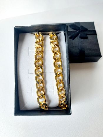 Superbe chaîne maille cubaine 8mm dorée