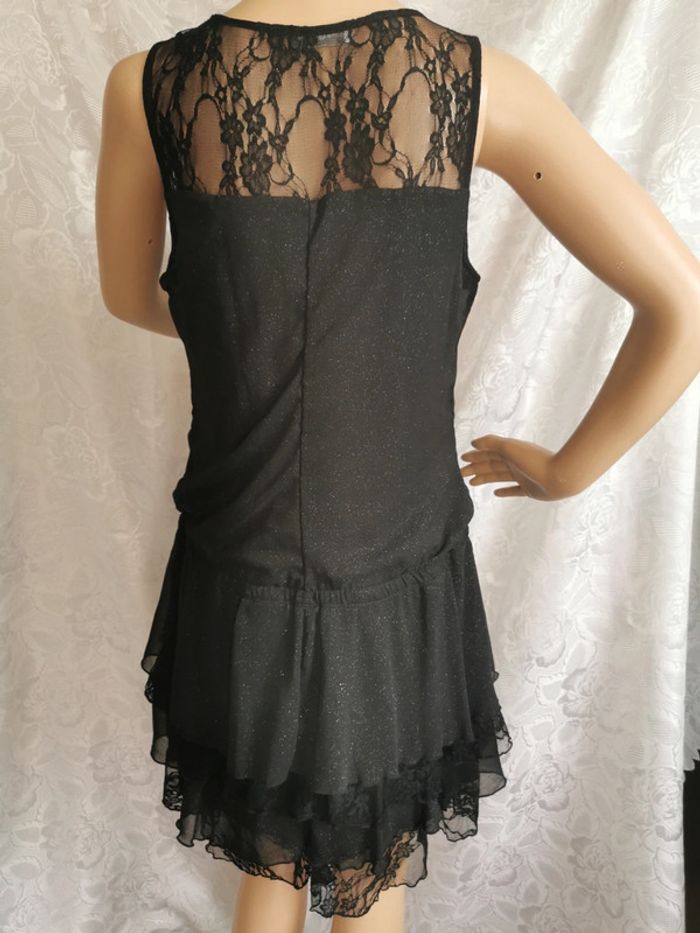 Robe. Noir pailleté. Taille 40.Cache Cache - photo numéro 6