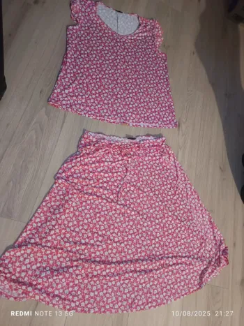 Magnifique ensemble fleuri taille xl