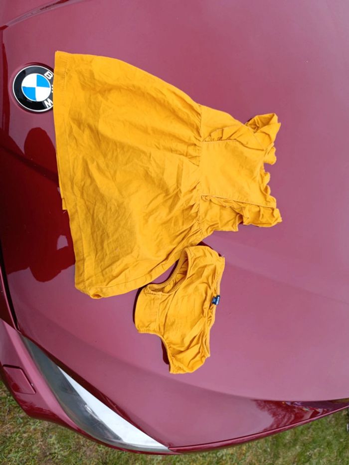 Robe 24 mois moutarde