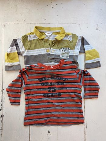 Lot de 2 tee-shirts ML