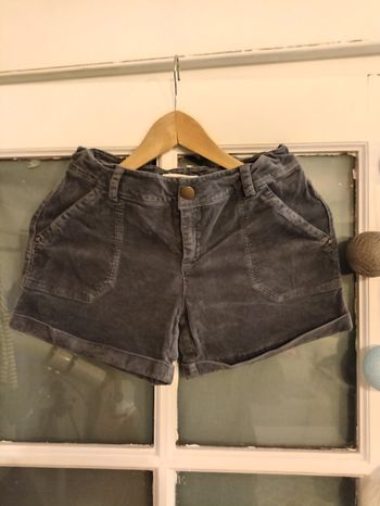 Short velours gris velours Okaïdi